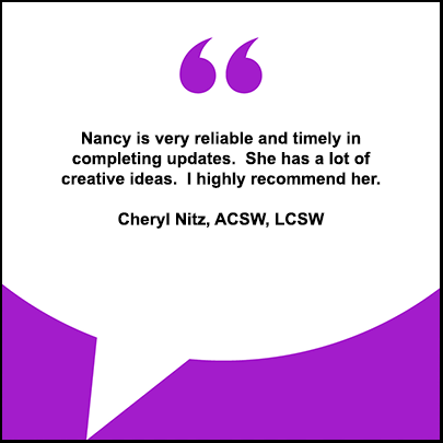Testimonial of Cheryl Nitz, ACSW, LCSW